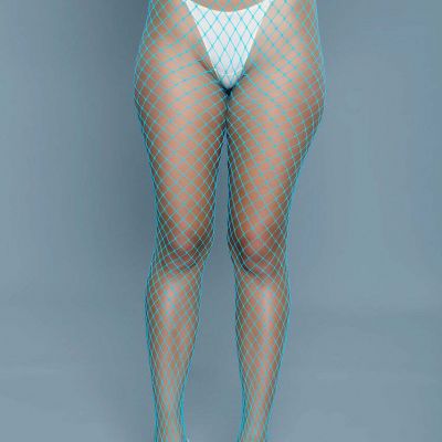 BeWicked Can't Back Down Pantyhose Turquoise Blue